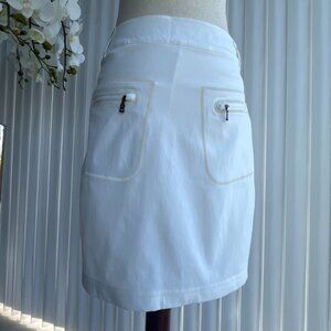 BOGNER NWOT White Golf Skort - Size 4! Never Worn - Sporty & Chic Luxury!